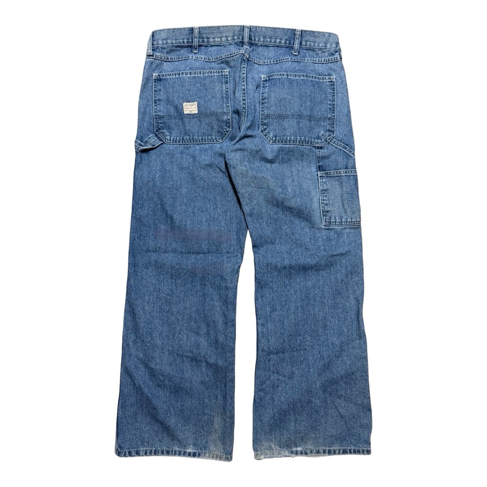 Mens Y2K Old Navy Workwear Line Baggy Carpenter Blue Jeans Size 36x30